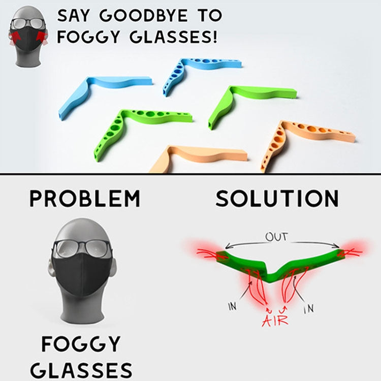 10個一賣 口罩鼻樑條戴眼鏡防霧密封硅膠條 顏色隨機發貨