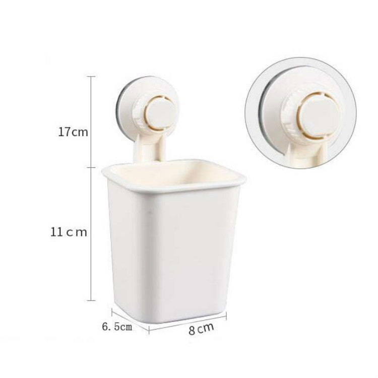 吸壁式牙膏牙刷架浴室置物架