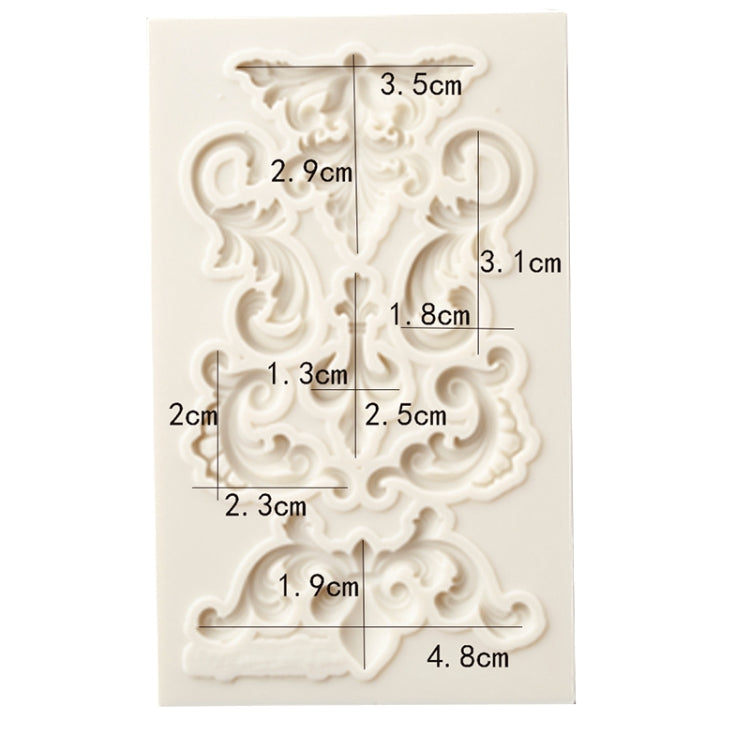 2件一賣 浮雕硅膠翻糖模具 蛋糕裝飾工具巧克力模具