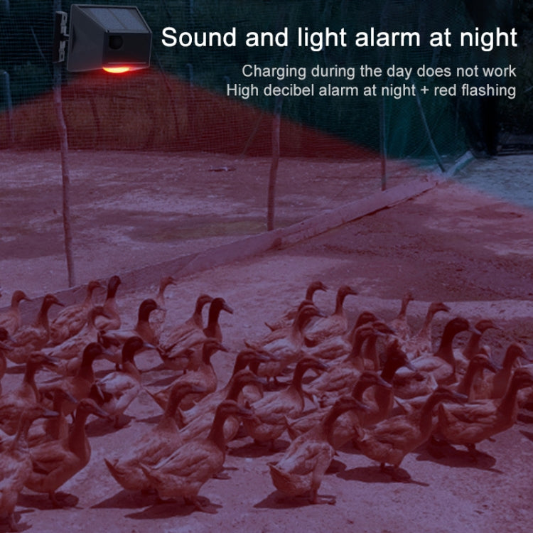 N911F 129分貝 無線遙控太陽能人體感應聲光報警器