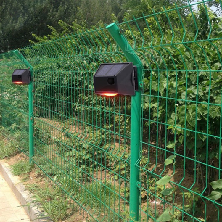 N911F 129分貝 無線遙控太陽能人體感應聲光報警器