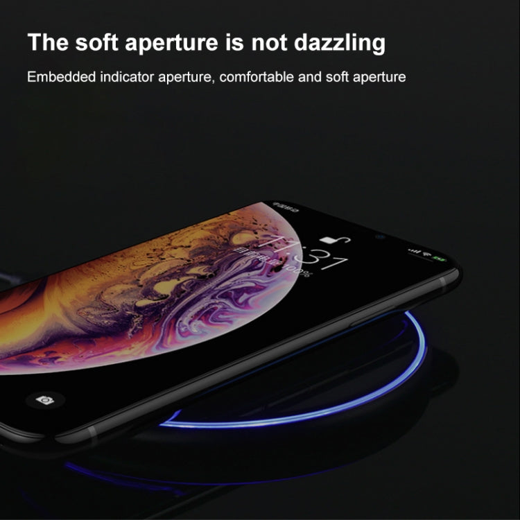 X8 15W QI圓形亞克力鏡面無線充電器