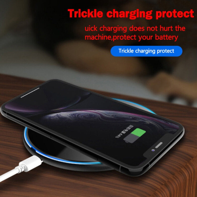 X8 15W QI圓形亞克力鏡面無線充電器