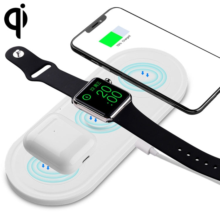 KT-W50A8 三合一 10W 多功能支架無線充電器 適用iPhones / iWatch / AirPods