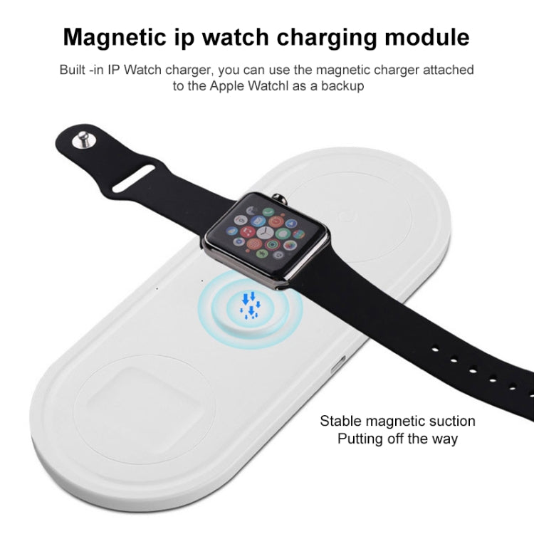 KT-W50A8 三合一 10W 多功能支架無線充電器 適用iPhones / iWatch / AirPods