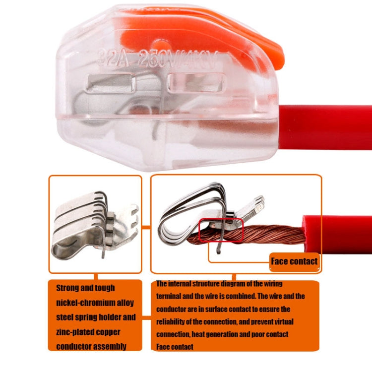 10個一賣 VSE-415W 導線連接器透明接線端子