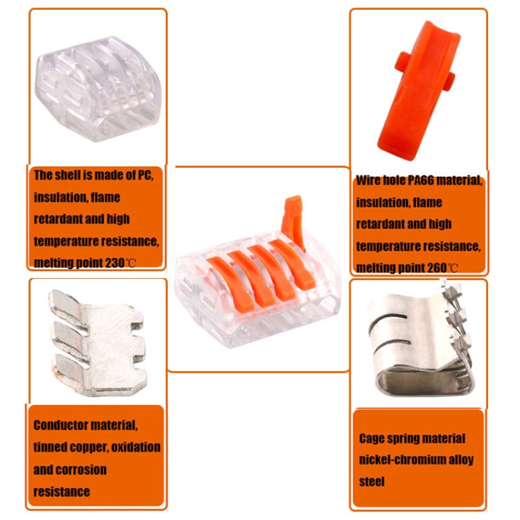 10個一賣 VSE-415W 導線連接器透明接線端子