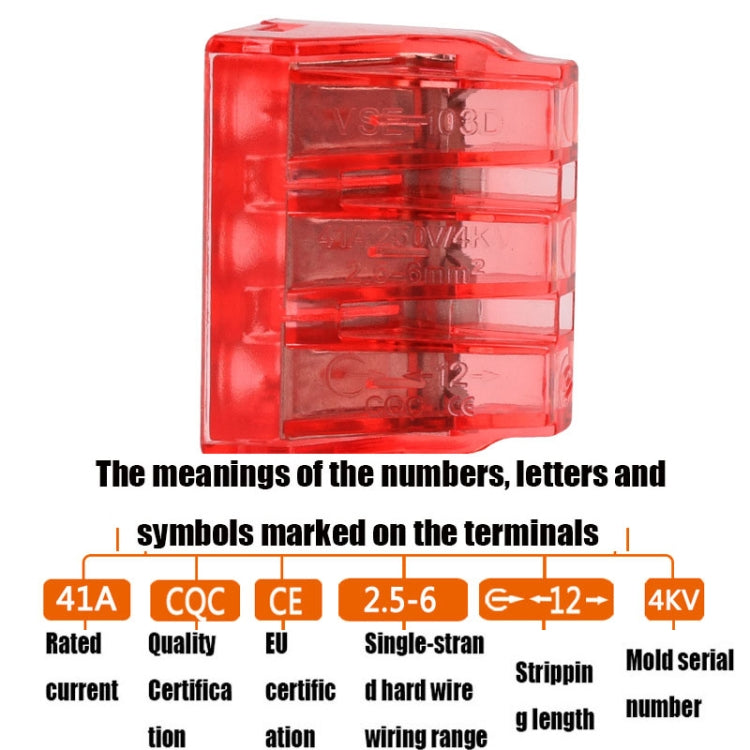 10個一賣 VSELE VSE-103D  接線端子PCT電線連接器
