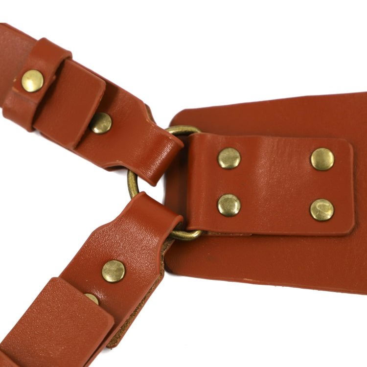 皮製相機肩帶戶外攝影設備配件通用單發相機雙肩背帶