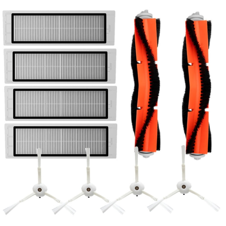 10件一賣 掃地機器人滾刷+邊刷+濾網 適用於小米