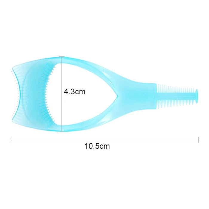 10個一賣  熊爪實用化妝睫毛膏睫毛塗抹器睫毛梳三件套睫毛卡美容清潔用品3D水晶