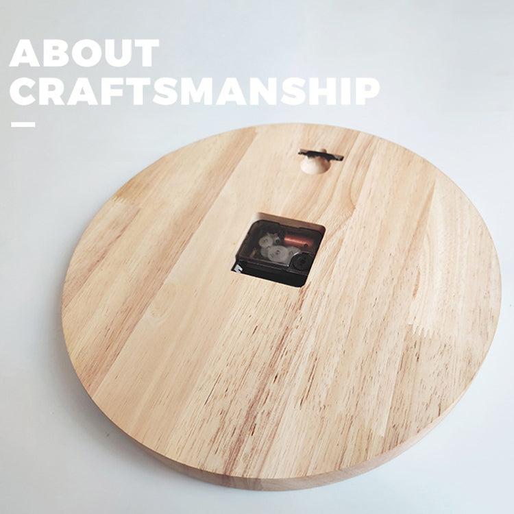 12寸實木製掛鐘家居客廳牆鍾裝飾鍾