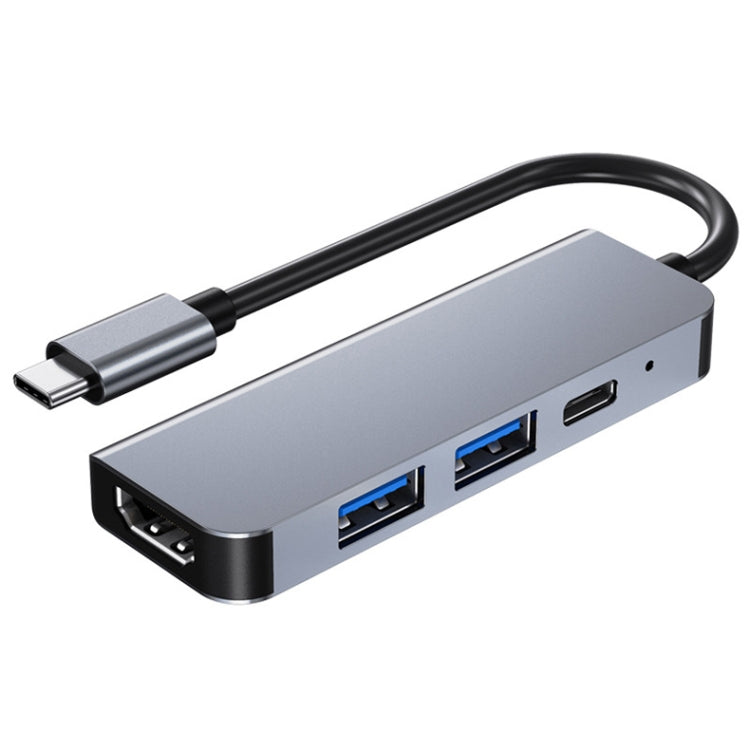 BYL-2011 4合一 Type-C轉4K HDMI+SD/TF卡槽+PD Type-C充電+2個USB3.0接口 多功能HUB拓展塢