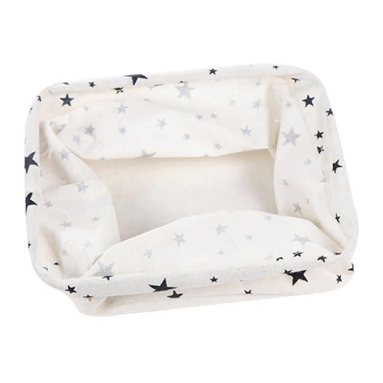 兩個一賣 帆布桌面收納籃雜物收納盒帶手柄