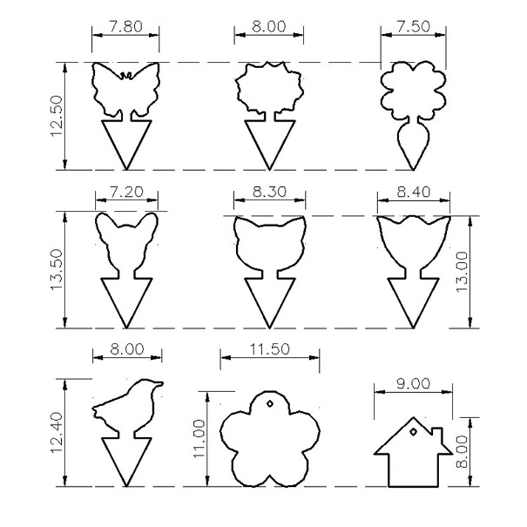 10個賣 雙面黃板粘蟲板昆蟲陷阱異型物理粘蟲板 款式隨機發貨