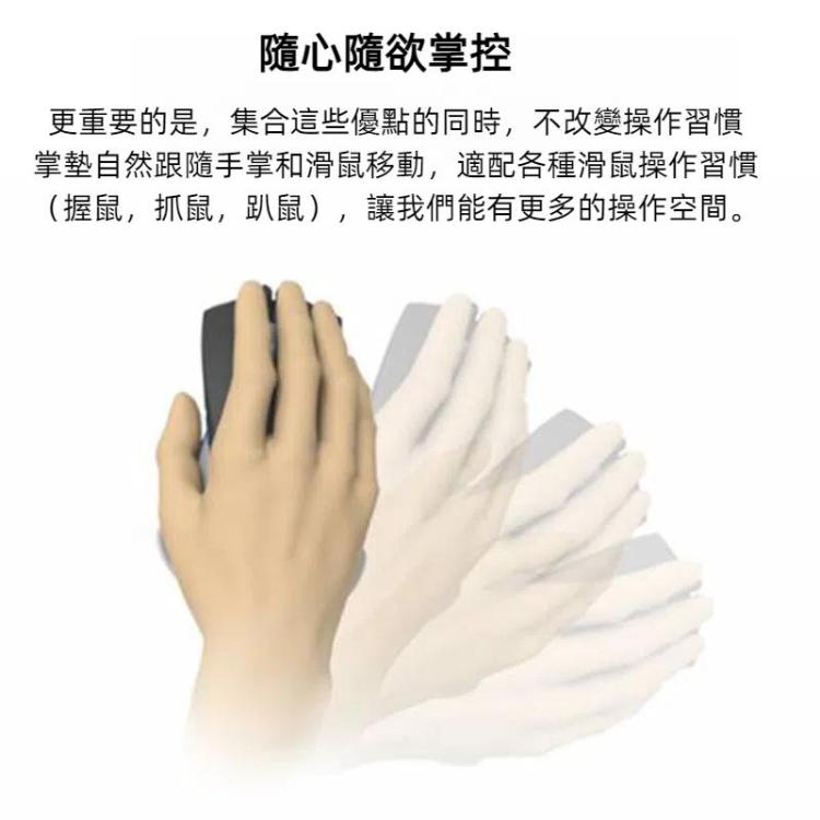 硅膠護腕鼠標墊移動式掌墊辦公手托右手款