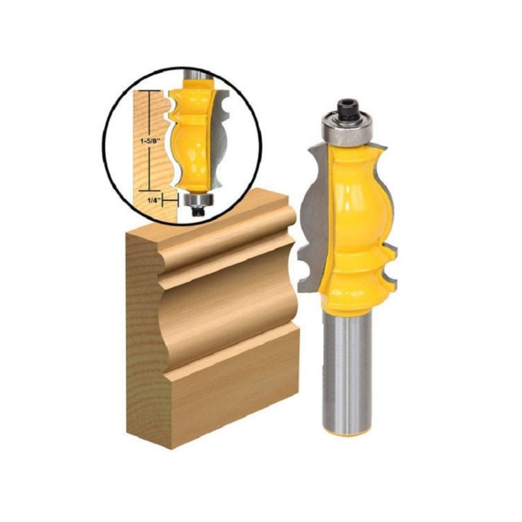 1/2柄魚尾扶手線條刀 木工雕刻修邊銑刀