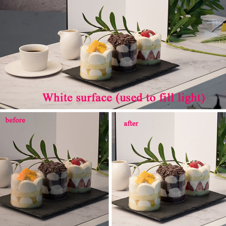 2個賣 A4 可摺疊攝影卡紙反光板補光板白色+黑色+銀色三色合一背景板