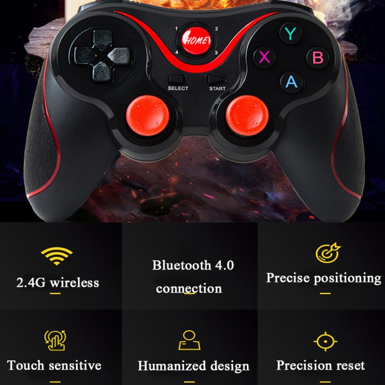 S6 無線藍牙遊戲控制器手柄帶支架&接收器 適用於Android / iOS / PC