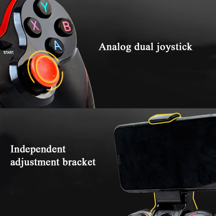 S6 無線藍牙遊戲控制器手柄帶支架&接收器 適用於Android / iOS / PC