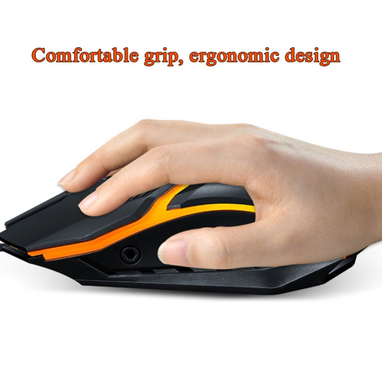 2個一賣 雷狼 V1 USB接口 3按鍵1200 DPI 有線鼠標7彩背光遊戲鼠標，線長：1.35米