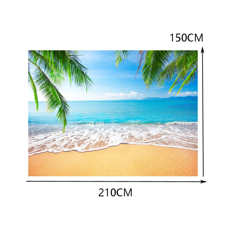 2.1m x 1.5m 椰子樹海景攝影布