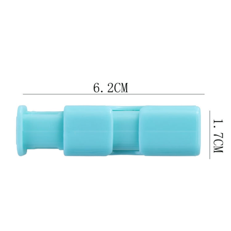 10個一賣 鎖扣方夾水果蔬菜保鮮袋封口夾便捷按壓式彈簧密封夾，顏色隨機發貨