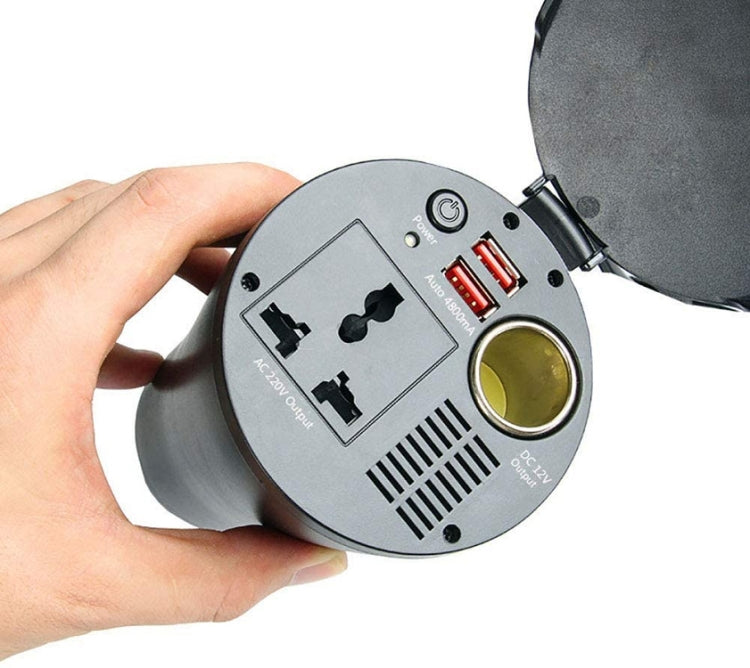 150W 12V轉220V車載逆變器雙USB 2.1A電源轉換器升壓器