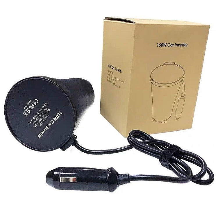 150W 12V轉220V車載逆變器雙USB 2.1A電源轉換器升壓器