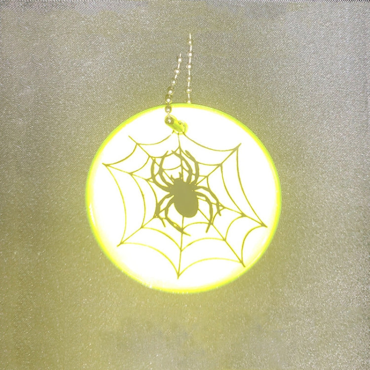 10件一賣 蜘蛛網款 夜間騎行反光防水掛件 學生書包掛飾 顏色隨機發貨