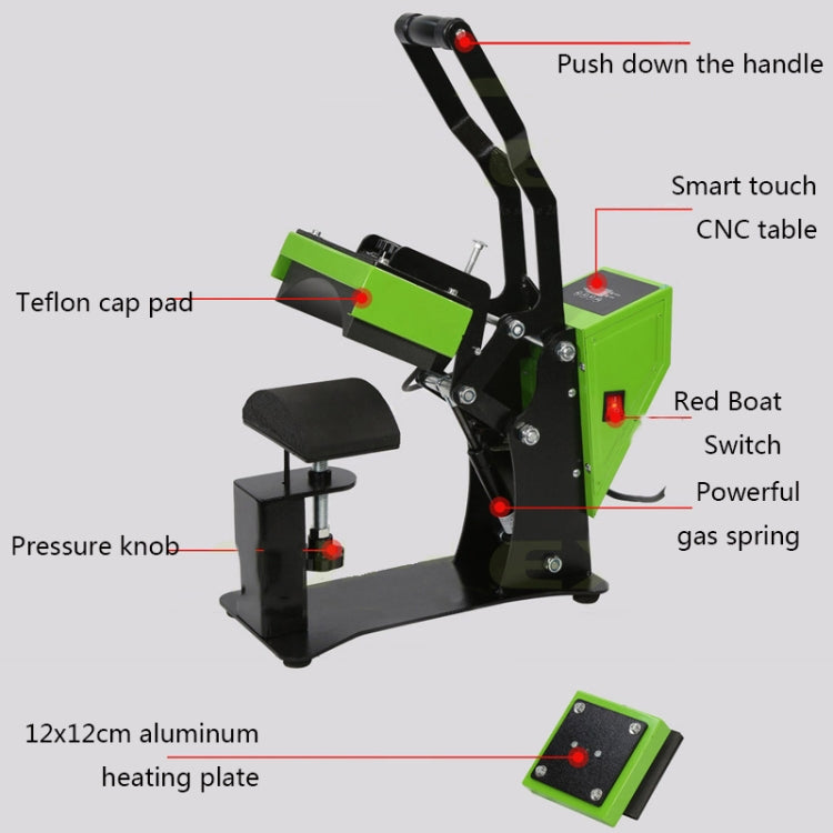 AP1931 燙帽機器熱轉印燙畫機適用於帽子，歐規
