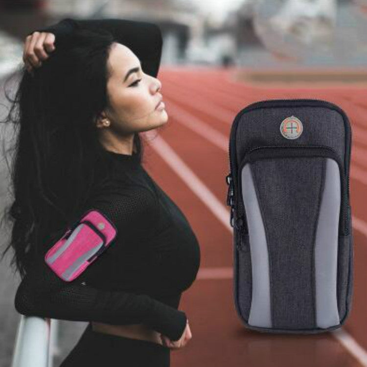 牛津布防水運動跑步健身手腕臂帶 適用於6寸手機