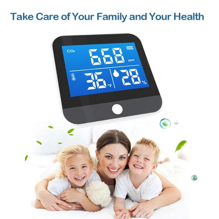 DM306C CO2濃度檢測儀二氧化碳檢測分析儀多功能空氣質量監測儀