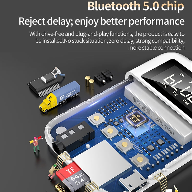 藍牙5.0接收器發射器二合一適配器電腦音箱車載FM