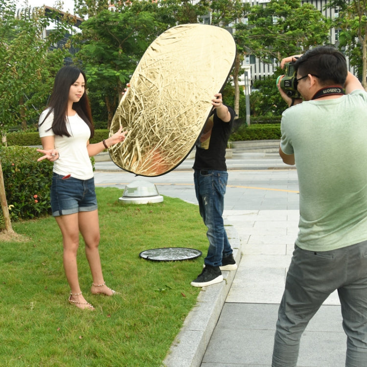 90 x 120cm 5合1攝影反光板摺疊拍照補光板金/銀/黑/柔/白