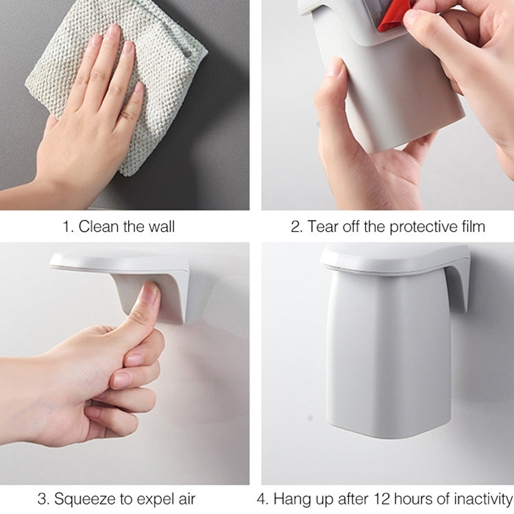 磁吸漱口杯壁掛式牙刷置物架簡約家用情侶套裝牙缸