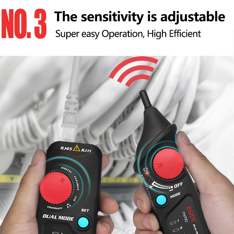 BSIDE FWT82 模擬加数字雙模式抗干擾智能尋線儀網絡通斷對線器