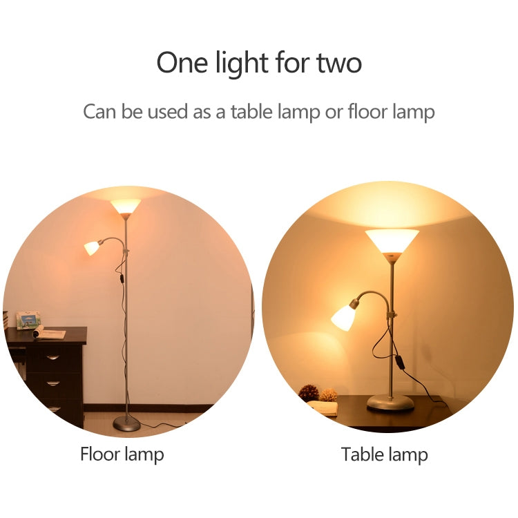 雙頭LED護眼子母落地燈客廳卧室床頭立式檯燈國標插頭