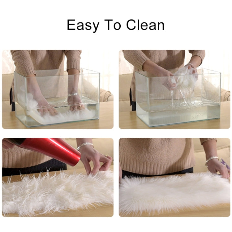 愛心地毯人造羊毛羊皮毛地毯人造地墊毛皮平紋蓬鬆軟地毯