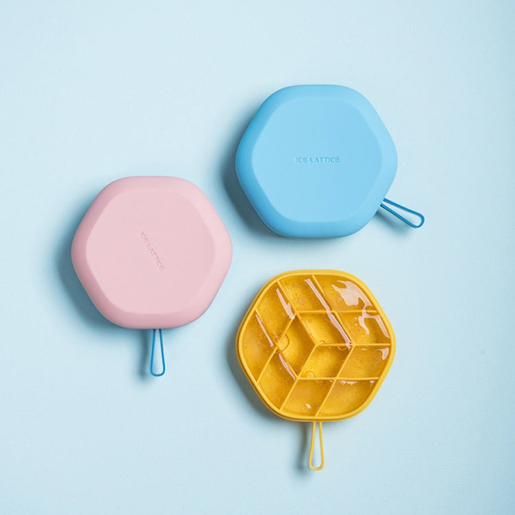 家用創意六邊形冰塊模具儲存盒DIY自製冰格