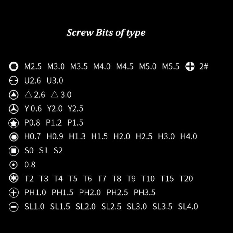 Weeks 58合1 鉻釩鋼手機維修拆機工具 螺絲刀套裝