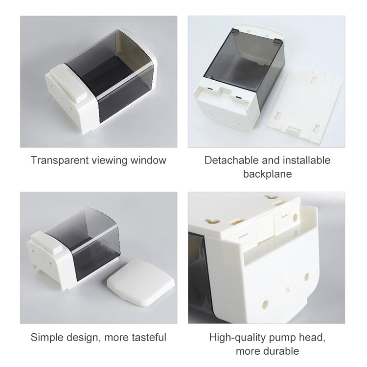 1000毫升 手動大容量壁掛式塑料皂液器
