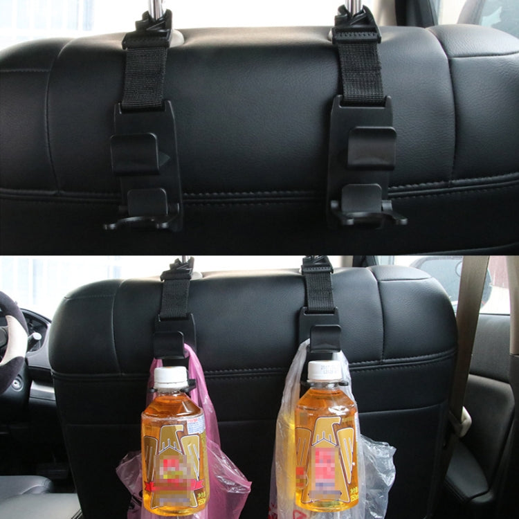 2套一賣 SHUNWEI SD-2510 車用頭枕多功能置物掛鈎帶飲料鈎