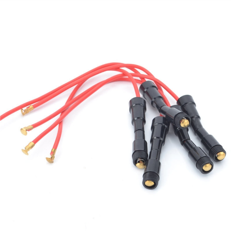 100個一賣 帶線保險絲座 保險管座 玻璃管座，尺寸：5x20mm