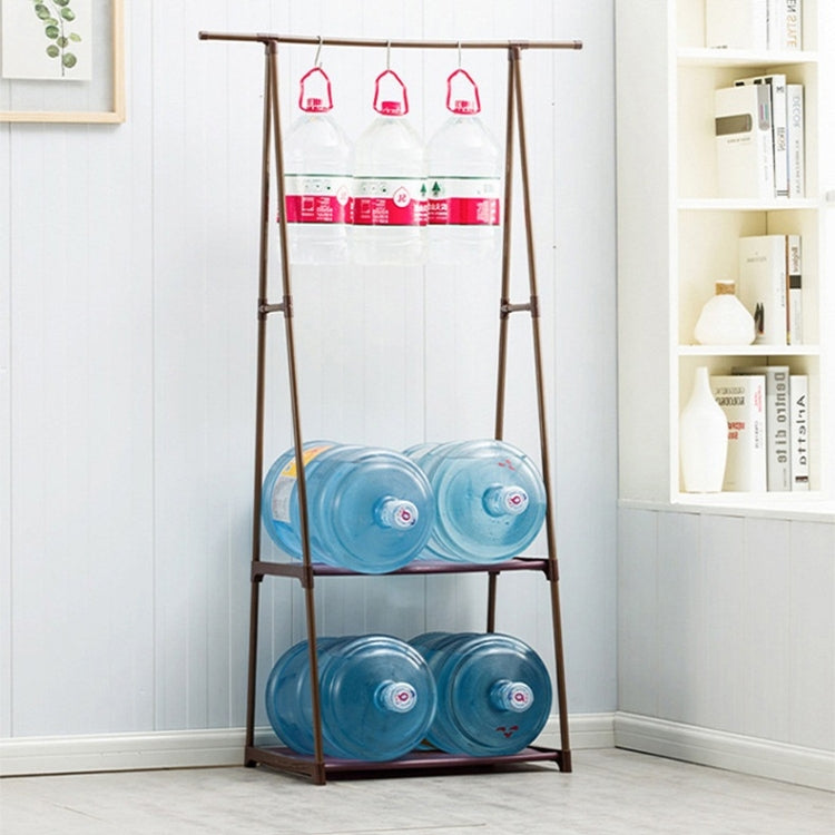 不銹鋼可拆卸多功能置地三角簡易衣帽架置物架