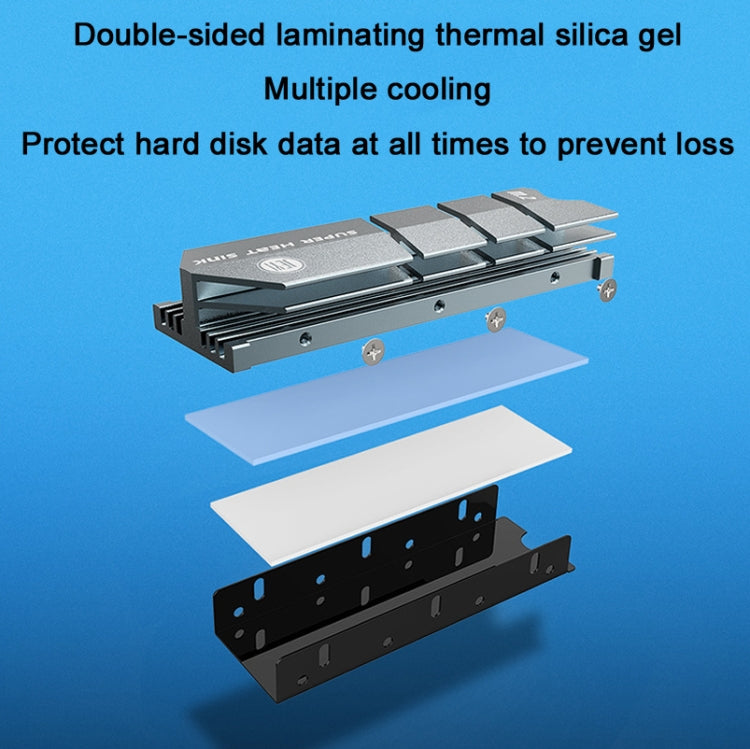 佳翼 酷冷灰魚 M.2 無軸承硬盤散熱器 適用於NVME/Ngff
