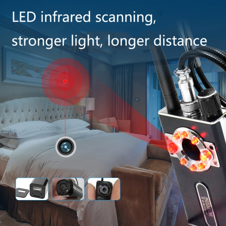 K88 信號探測器防偷拍反竊聽GPS掃描檢測儀防定位跟蹤攝像頭探測器