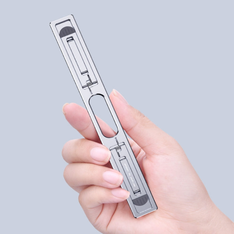 Oatsbasf/派凡 K01 可調節桌面增高底座鋁合金散熱器摺疊筆記本電腦支架