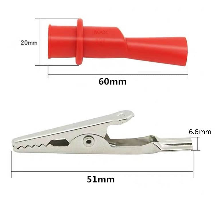 10對賣 萬用表鱷魚夾 電容夾 表筆通用附件 連接器測試夾