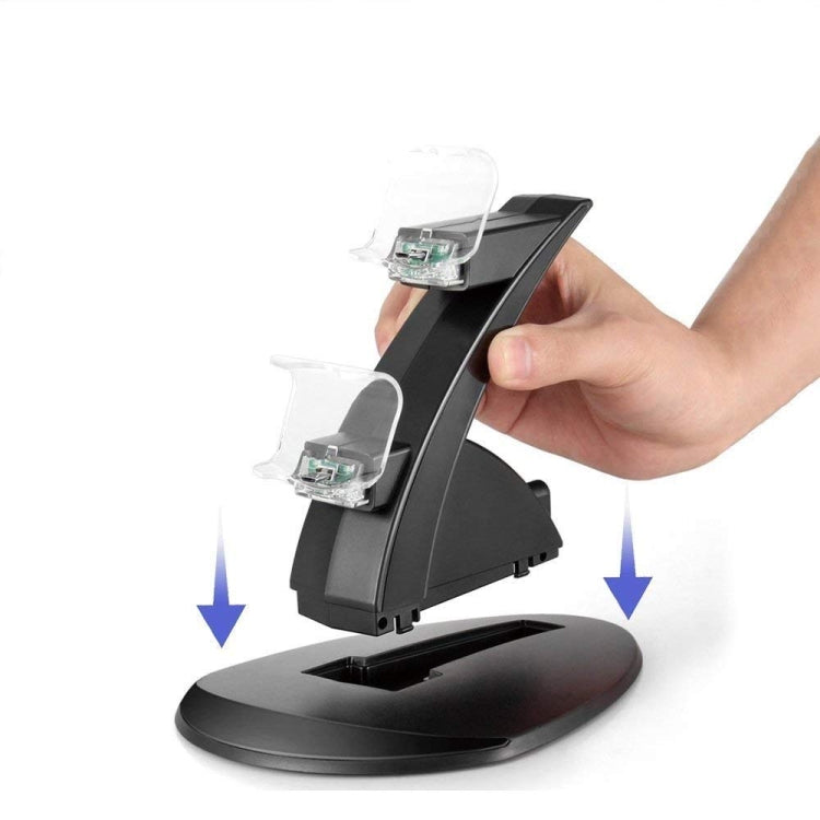 LED雙USB PS4充電站支架底座適用於Sony Playstation 4 PS4 / PS4 Pro / PS4 slim